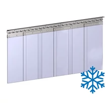 Hőstop függöny 200 mm széles és 2 mm vastag fagyálló, sima szalagokból