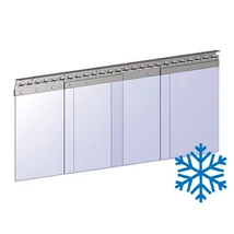 Hőstop függöny 300 mm széles és 3 mm vastag fagyálló, sima szalagokból