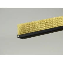 "F" fekete eloxált alu profilos kefetömítés 28 mm-es sárgaréz sörtével