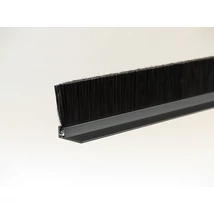 "F" fekete eloxált alu profilos kefetömítés 30 mm-es sörtével