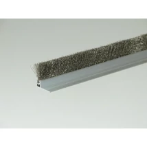 "F" natúr alu profilos kefetömítés 18 mm-es rozsdamentes acél sörtével