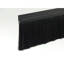 "h" fekete eloxált alu profilos kefetömítés 92 mm-es sörtével