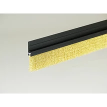 "h" fekete eloxált alu profilos kefetömítés 28 mm-es sárgaréz sörtével