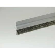 "h" natúr alu profilos kefetömítés 18 mm-es rozsdamentes acél sörtével