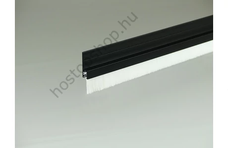 "h" fekete eloxált alu profilos kefetömítés 13 mm-es nejlon sörtével