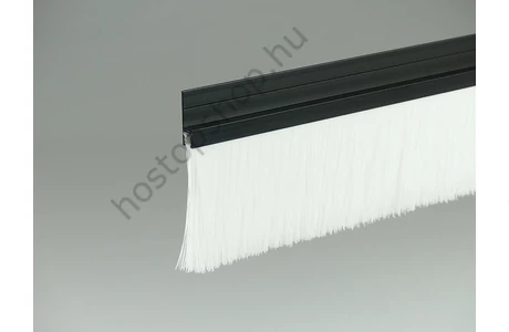 "h" fekete eloxált alu profilos kefetömítés 62 mm-es nejlon sörtével