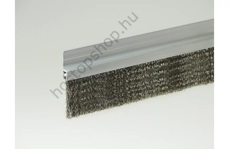 "h" natúr alu profilos kefetömítés 38 mm-es rozsdamentes acél sörtével