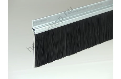 "h" galvanizált acél profilos kefetömítés 92 mm-es sörtével