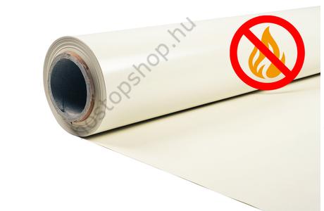 Hőstop ponyva, magas tűzállóságú, 670 g - RAL 9010 tiszta fehér