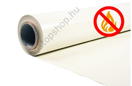 Hőstop ponyva, magas tűzállóságú, 670 g - RAL 9016 fehér