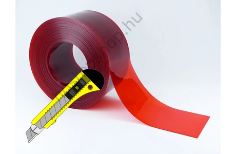 200×2,0 mm-es átlátszó piros Hőstop PVC szalag (Ref.141)