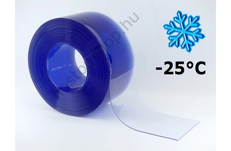 200×2,0 mm-es fagyálló, sima, víztisztán átlátszó Hőstop PVC szalag (50 m)