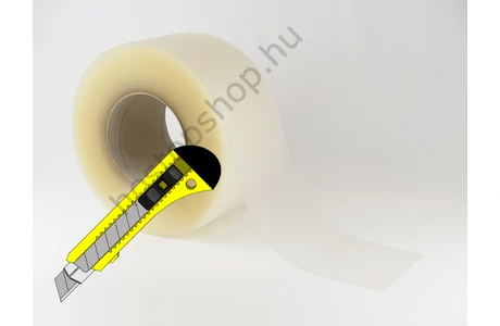 200×2,0 mm-es matt, áttetsző Hőstop PVC szalag (Ref.101)