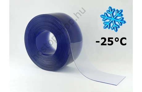 200×3,0 mm-es fagyálló, sima, víztisztán átlátszó Hőstop PVC szalag (50 m)