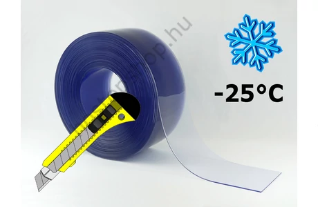200×3,0 mm-es fagyálló, sima, víztisztán átlátszó Hőstop PVC szalag (Ref.111)