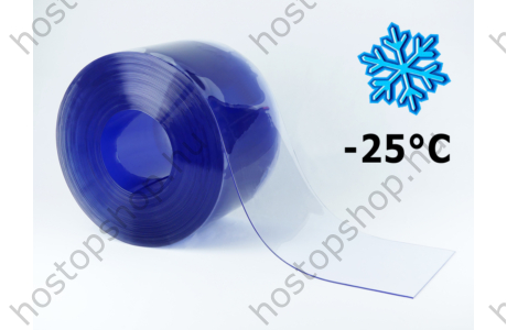 300×3,0 mm-es fagyálló, sima, víztisztán átlátszó Hőstop PVC szalag (50 m)