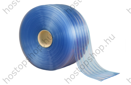 200×2,0 mm-es normál, bordázott, víztisztán átlátszó Hőstop PVC szalag (Ref.100R)