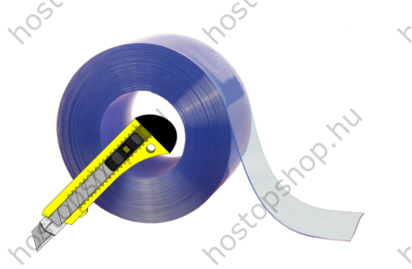 200×2,0 mm-es normál, sima, víztisztán átlátszó Hőstop PVC szalag (Ref.100)