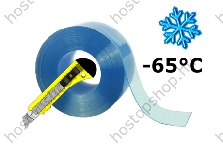200×2,0 mm-es szuper fagyálló, sima, víztisztán átlátszó Hőstop PVC szalag (Ref.111)