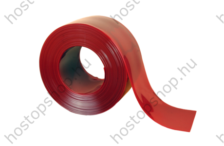 400×4,0 mm-es átlátszó piros Hőstop PVC szalag (50 m)