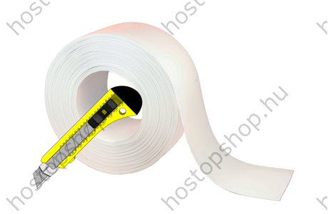 200×2,0 mm-es nem átlátszó fehér Hőstop PVC szalag (Ref.156)