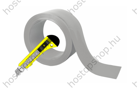 200×2,0 mm-es nem átlátszó szürke Hőstop PVC szalag (Ref.150)